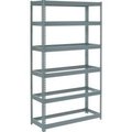 Global Equipment Extra Heavy Duty Shelving 48"W x 18"D x 96"H With 6 Shelves, No Deck, Gray 717280